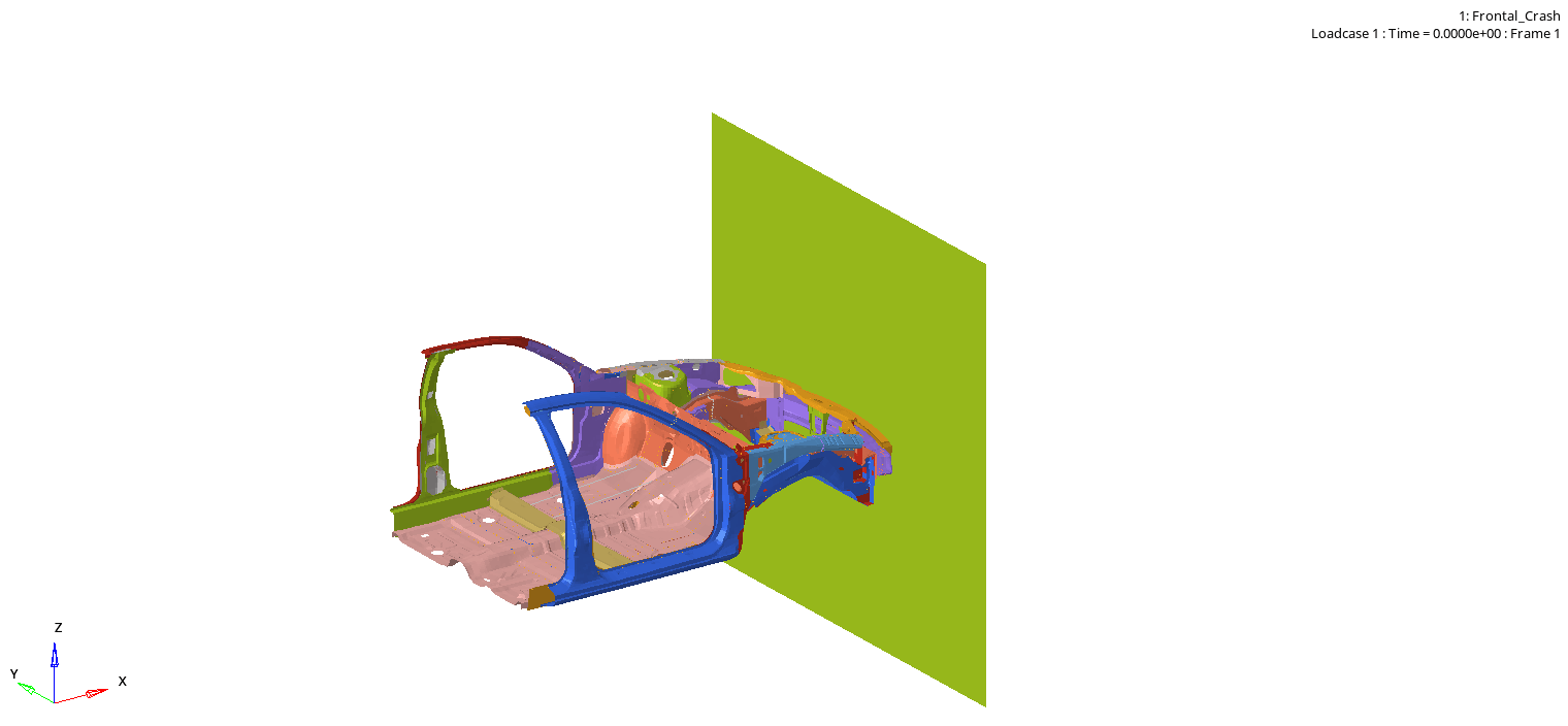 Frontal Crash - NEON Dodge (FMVSS)