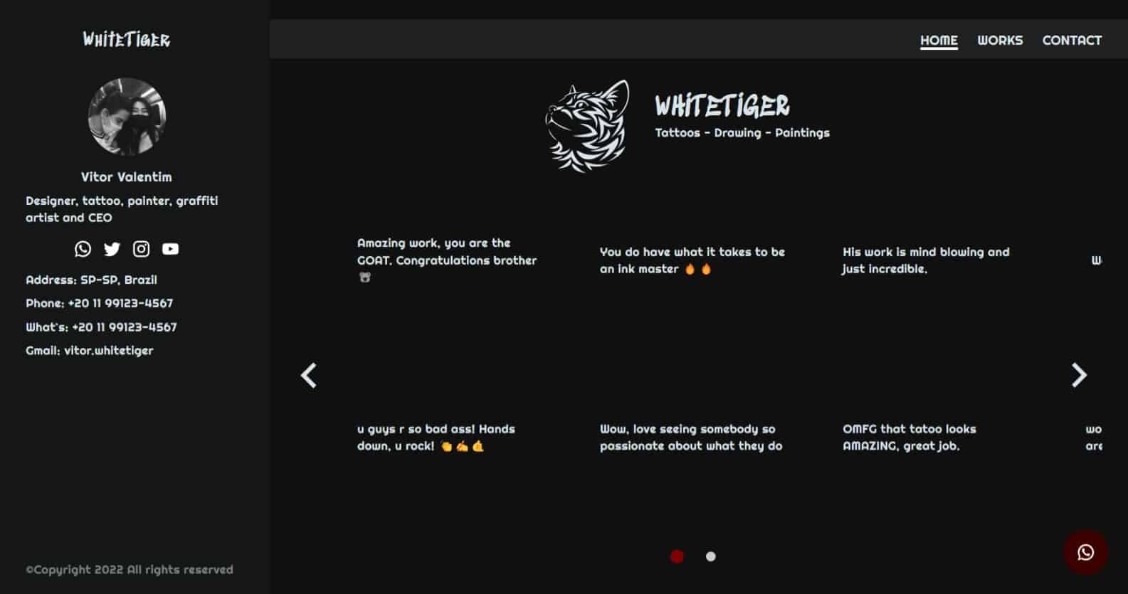 🦋 A simple tattoo-studio portfolio ➴♡