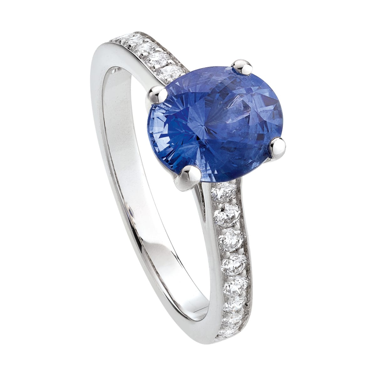 Bague Saphir bleu Diamant