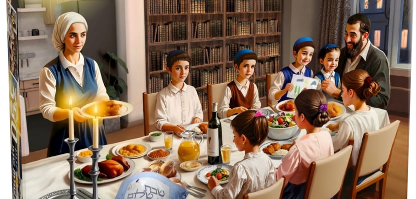 פאזל שולחן שבת - 350 חלקים