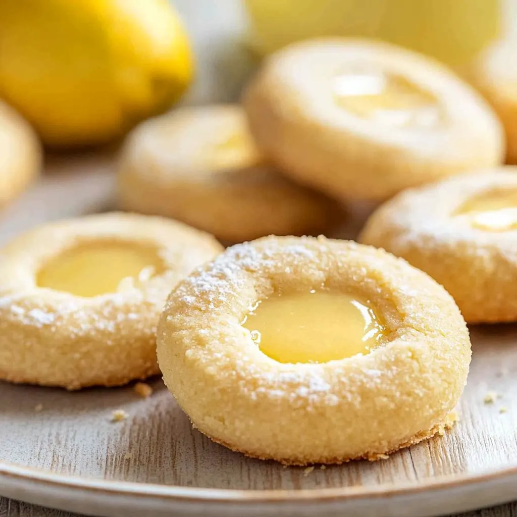 Vegan Lemon Curd Shortbread Cookies: Irresistible Delight