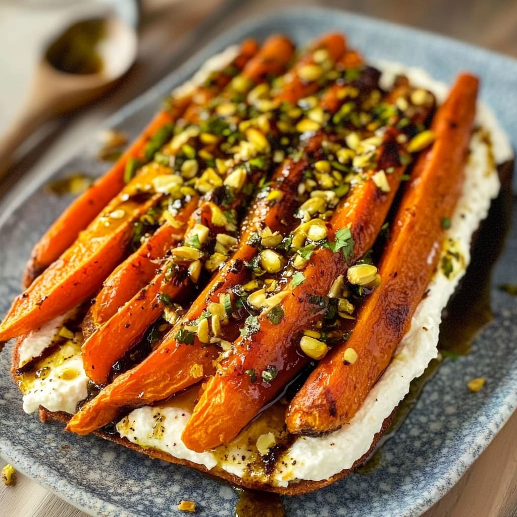 Roasted Carrots with Whipped Ricotta and Hot Honey: Boldl...