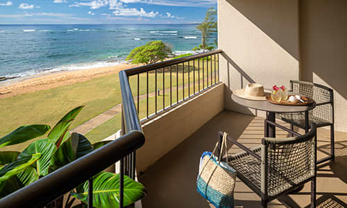 Sheraton Kaua'i interior shot of living space with couches