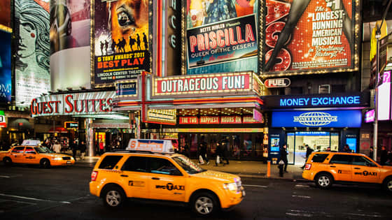 Broadway & Theater District at Newyork