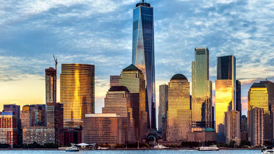 Financial District & World Trade Center at Newyork