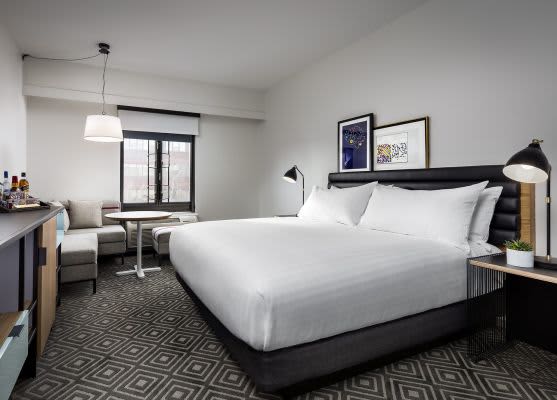 Deluxe King Room ADA in Freepoint Hotel Cambridge, Tapestry Collection, Cambridge Deluxe King Room ADA in Freepoint Hotel Cambridge, Tapestry Collection, Cambridge