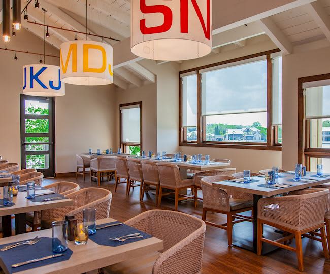 Waterfront dining room