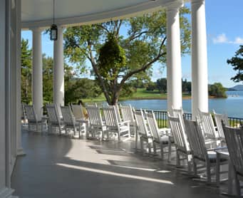 Veranda of The Otesaga Resort Hotel