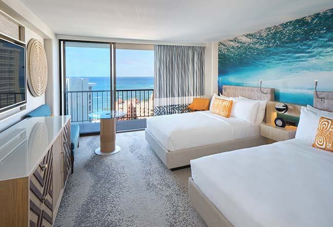 Deluxe Ocean View Guest Rooms of Waikiki Beachcomber by Outrigger