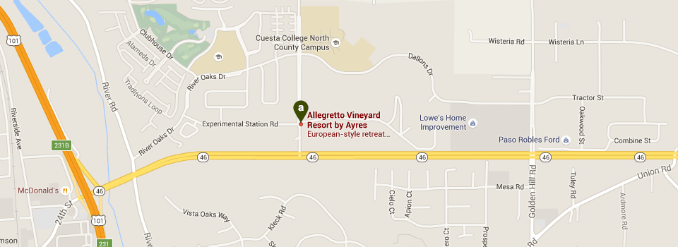 Coastal Paso Robles Wine Country Resort - Allegretto Vineyard Resort