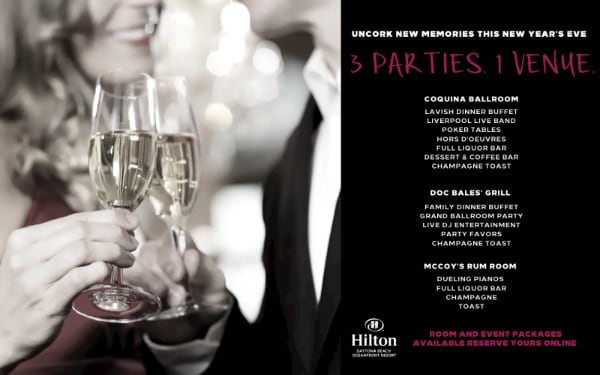 New Year&#039;s Eve Package - Hilton Daytona Beach Oceanfront