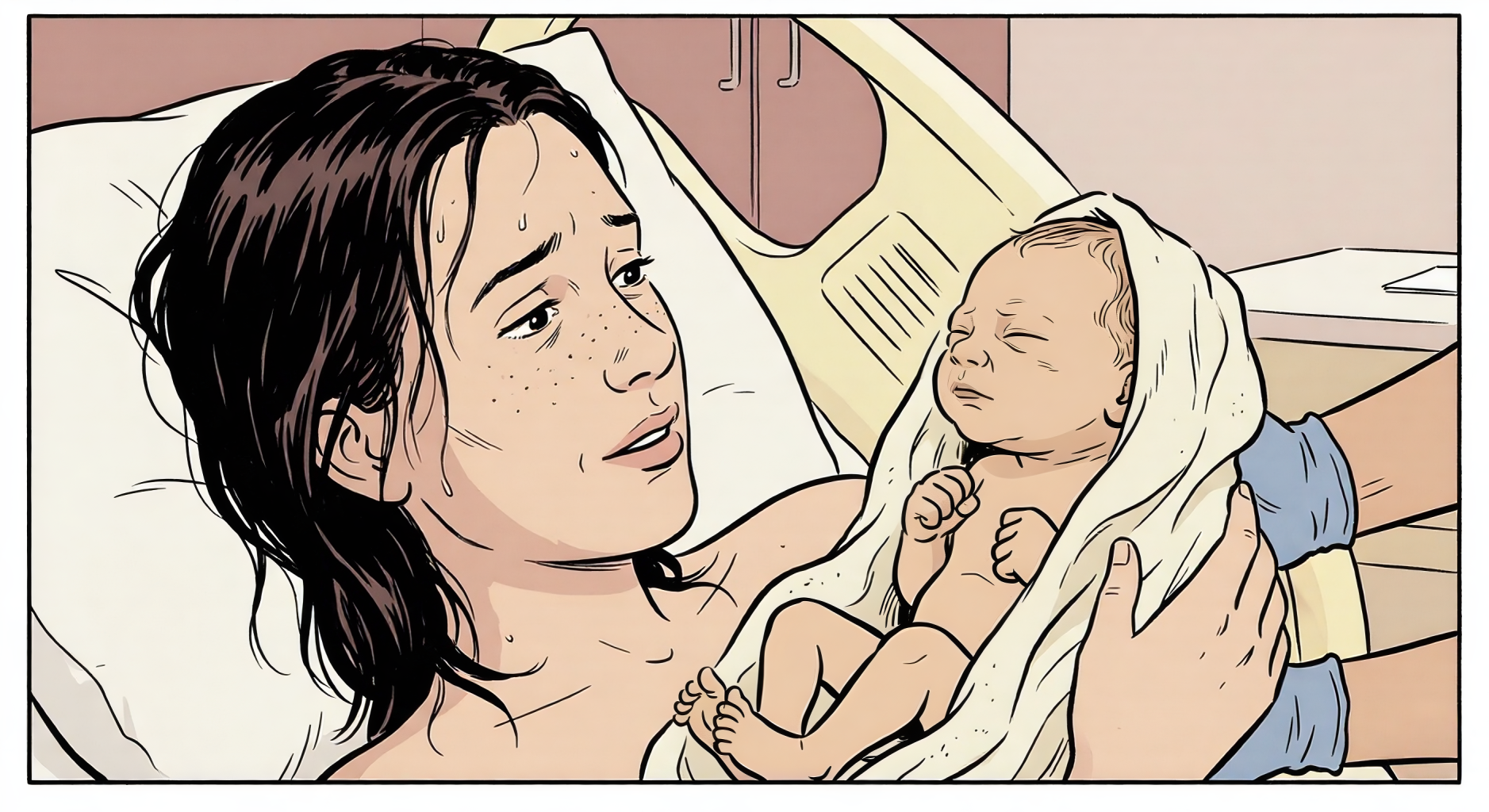 Bodhi on Margo's chest