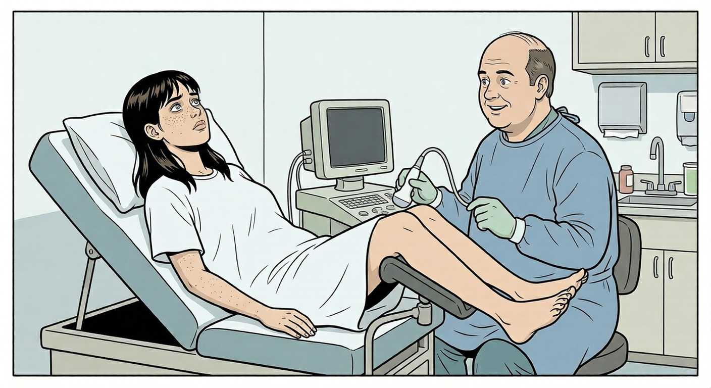 The OB examination room