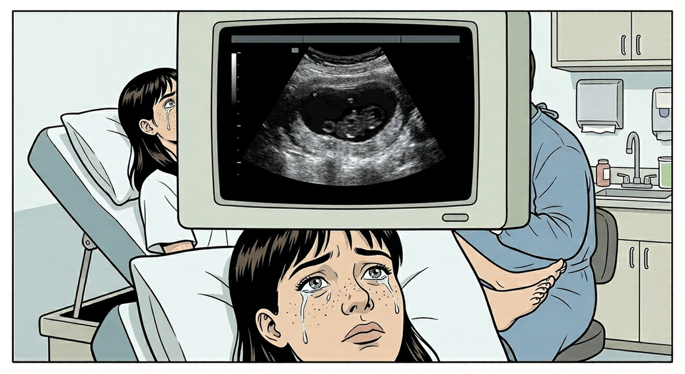 The ultrasound screen