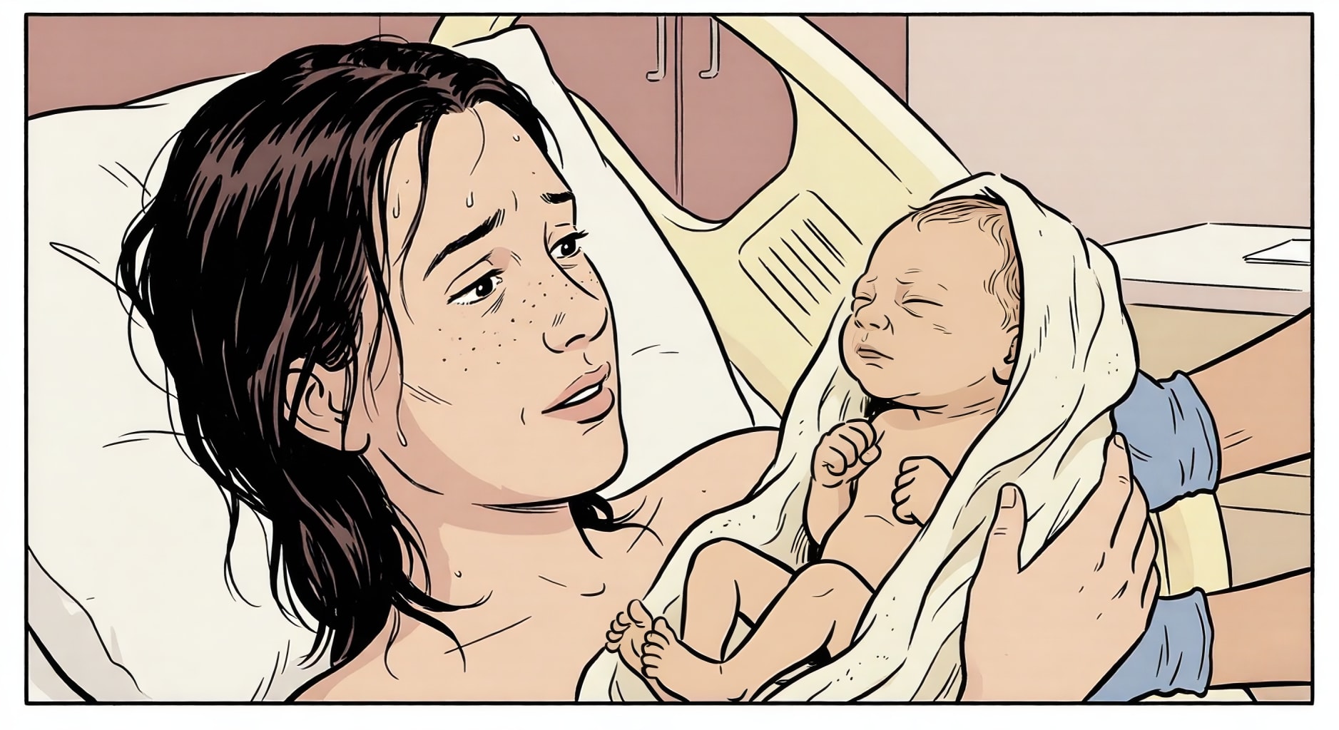 Bodhi placed on Margo's chest