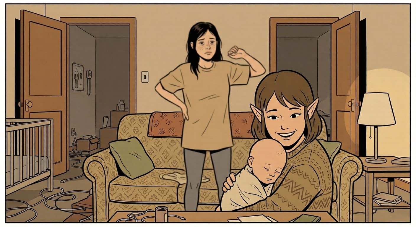 Suzie holding Bodhi — person-cat