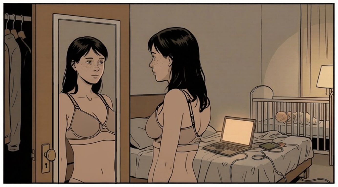 The mirror — any man would pay to see this