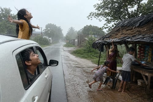 Two Realities in One Rainy Journey: A Story of Joy, Struggle, and Life’s Hidden Truths