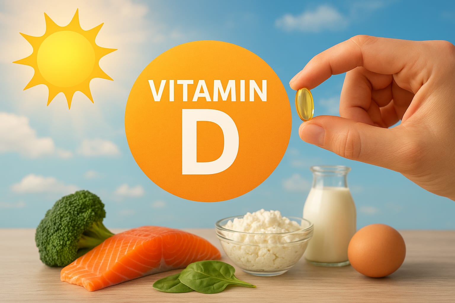 Vitamin D: The Sunshine Vitamin — Benefits, Deficiency, Sources, and Complete Health Guide