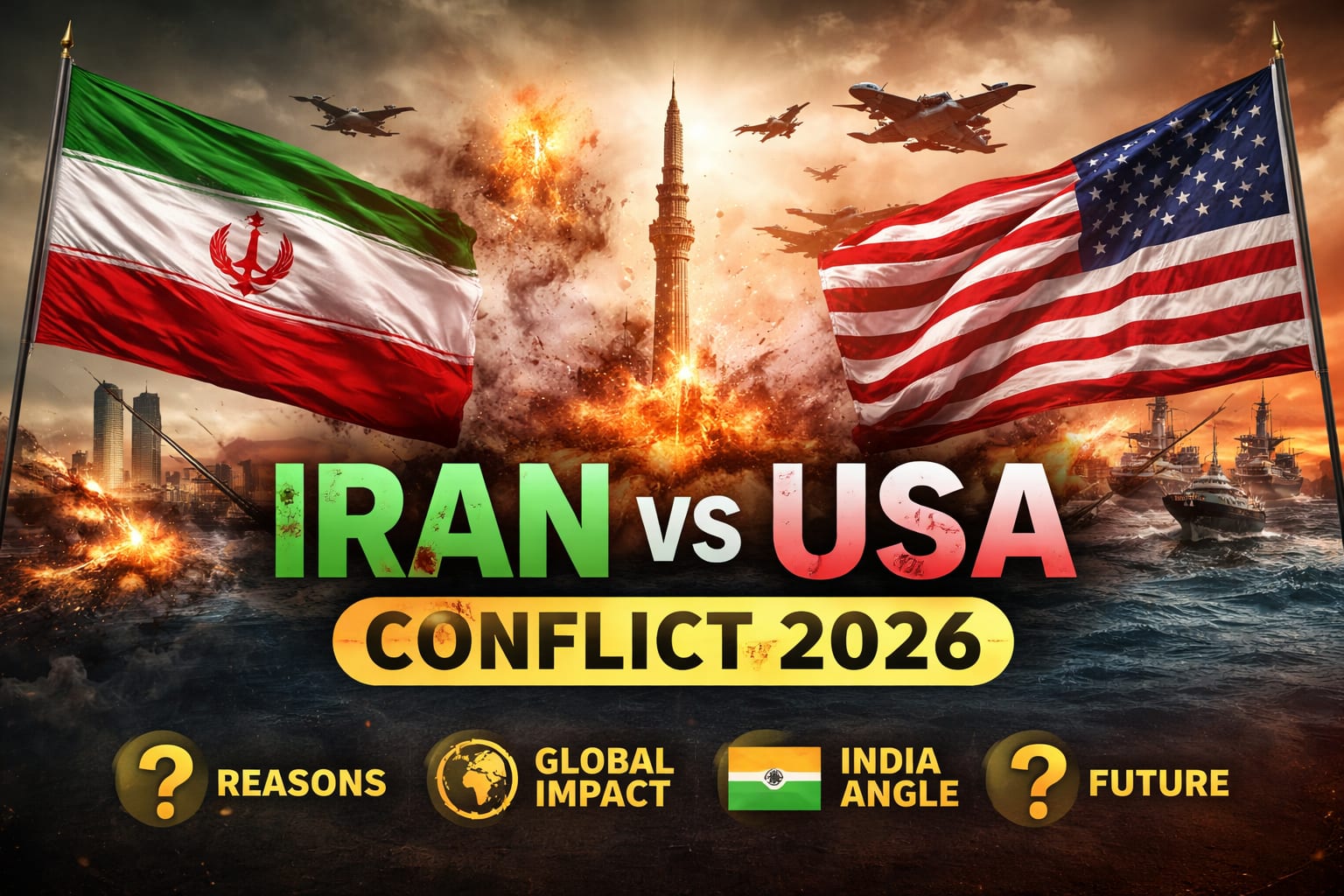 Iran vs USA Conflict 2026: Complete Analysis, Reasons, Global Impact & What It Means for India