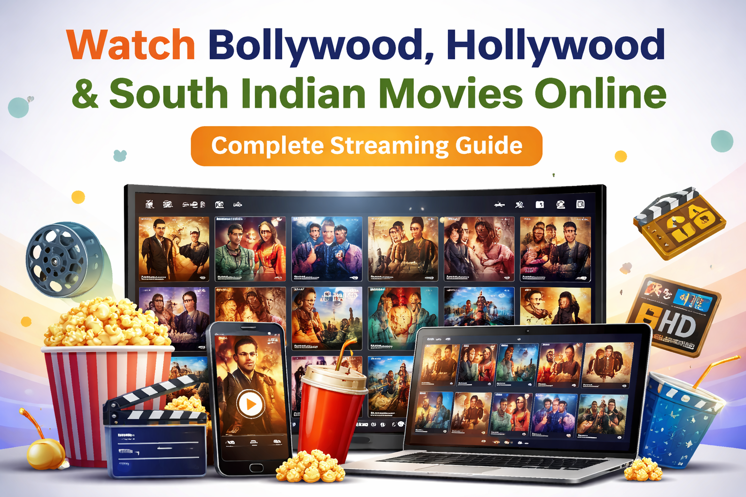 Safe Ways to Watch Bollywood, Hollywood & South Indian Movies Online – Complete Guide to Streaming Movies in HD