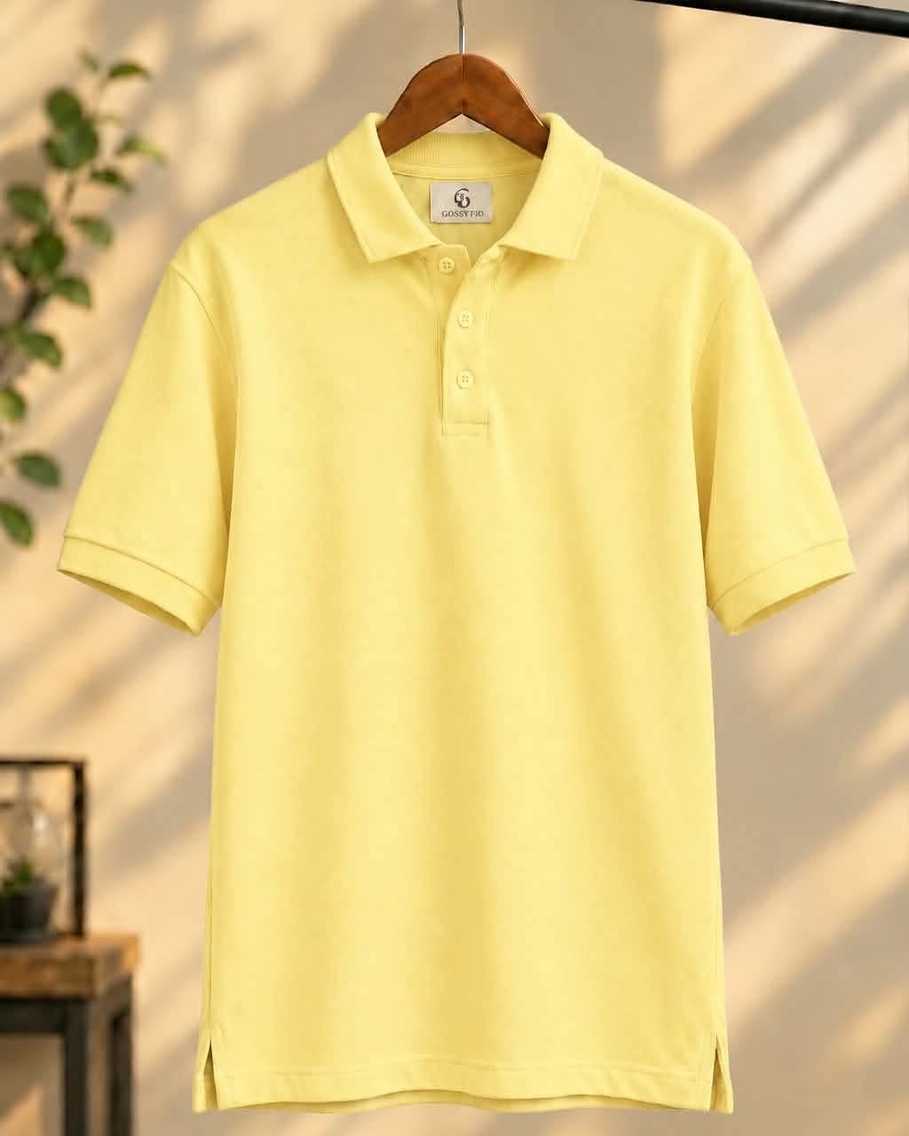 Signature Soft Yellow Piqué Polo