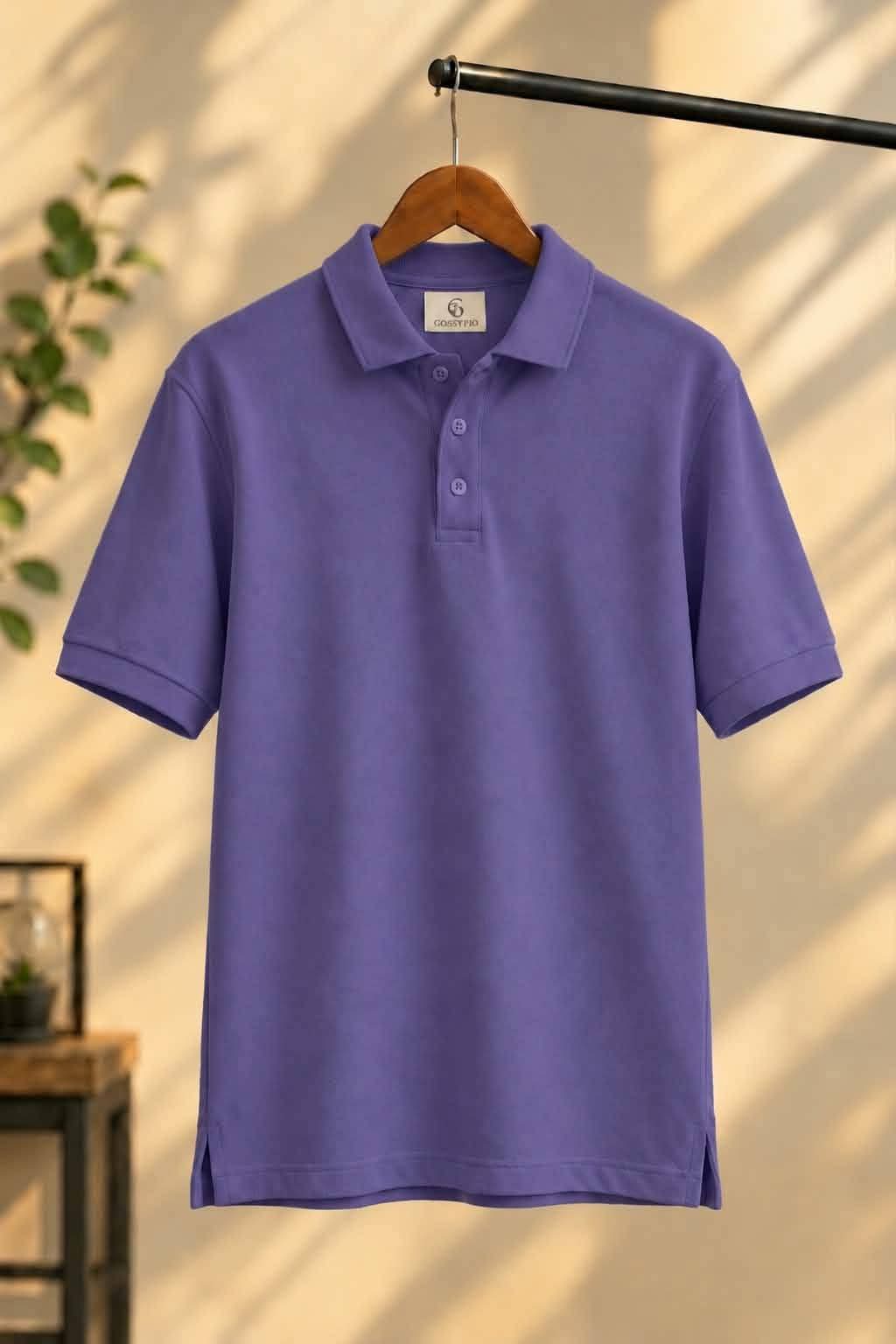 Signature Royal Lavender Piqué Polo