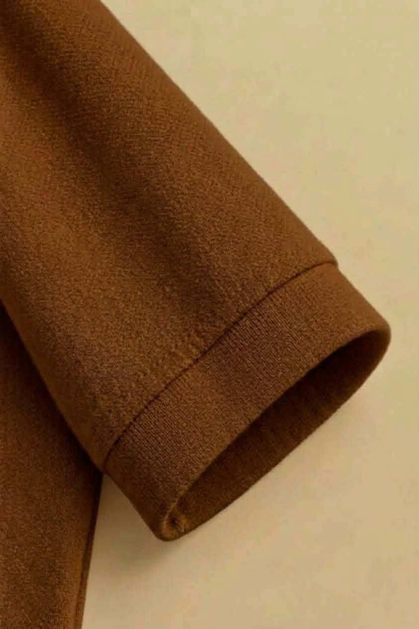 Signature Tobacco Brown Piqué Polo image 4