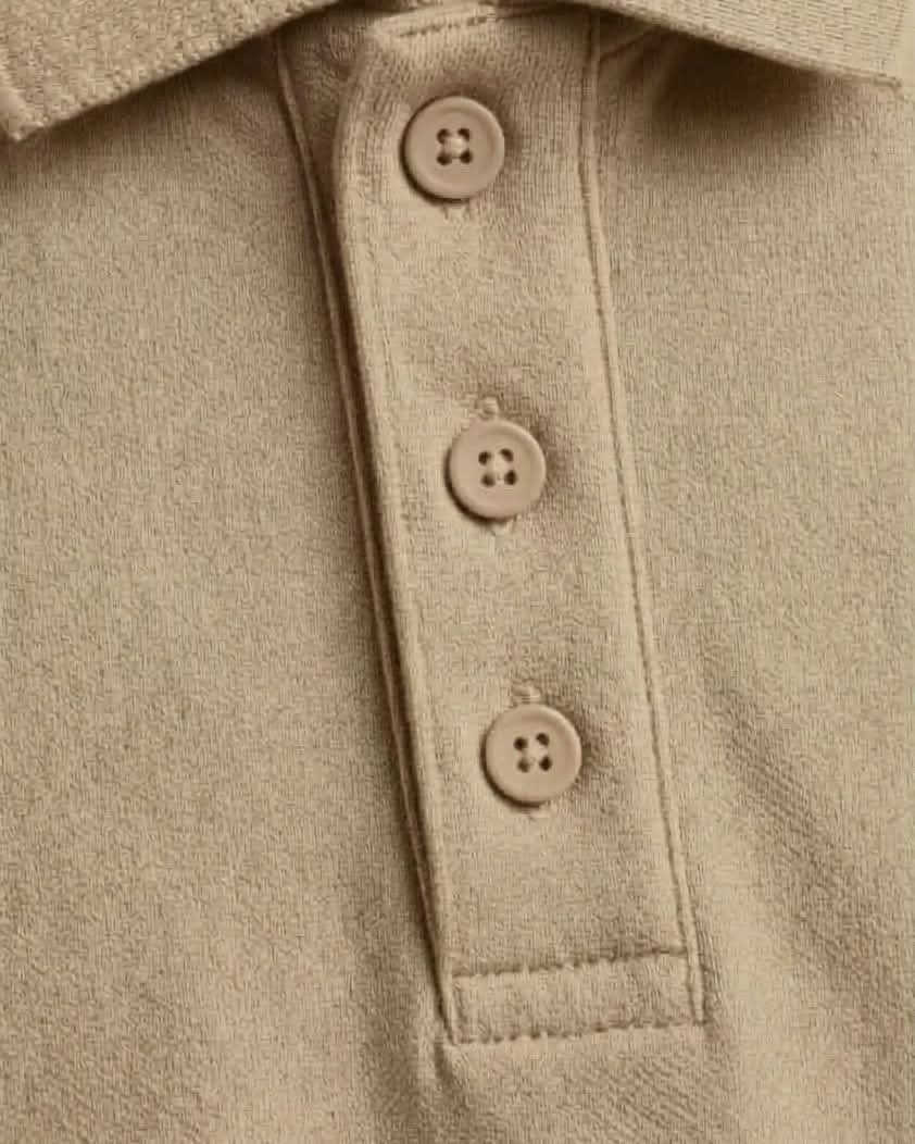 Signature Sand Beige Piqué Polo image 3