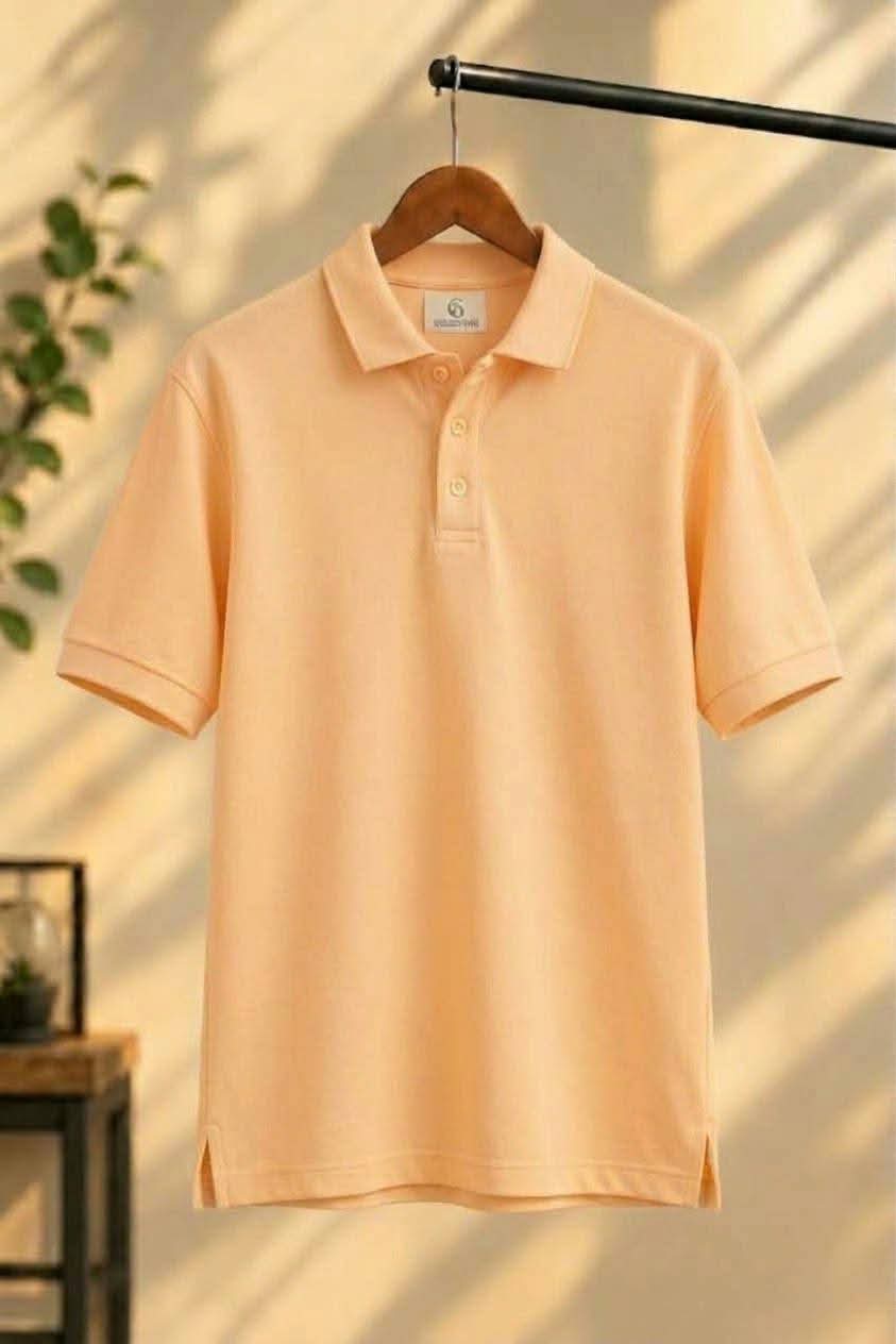 Signature Peach Coral Piqué Polo