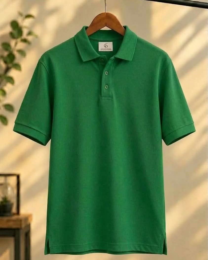 Signature Emerald Green Piqué Polo