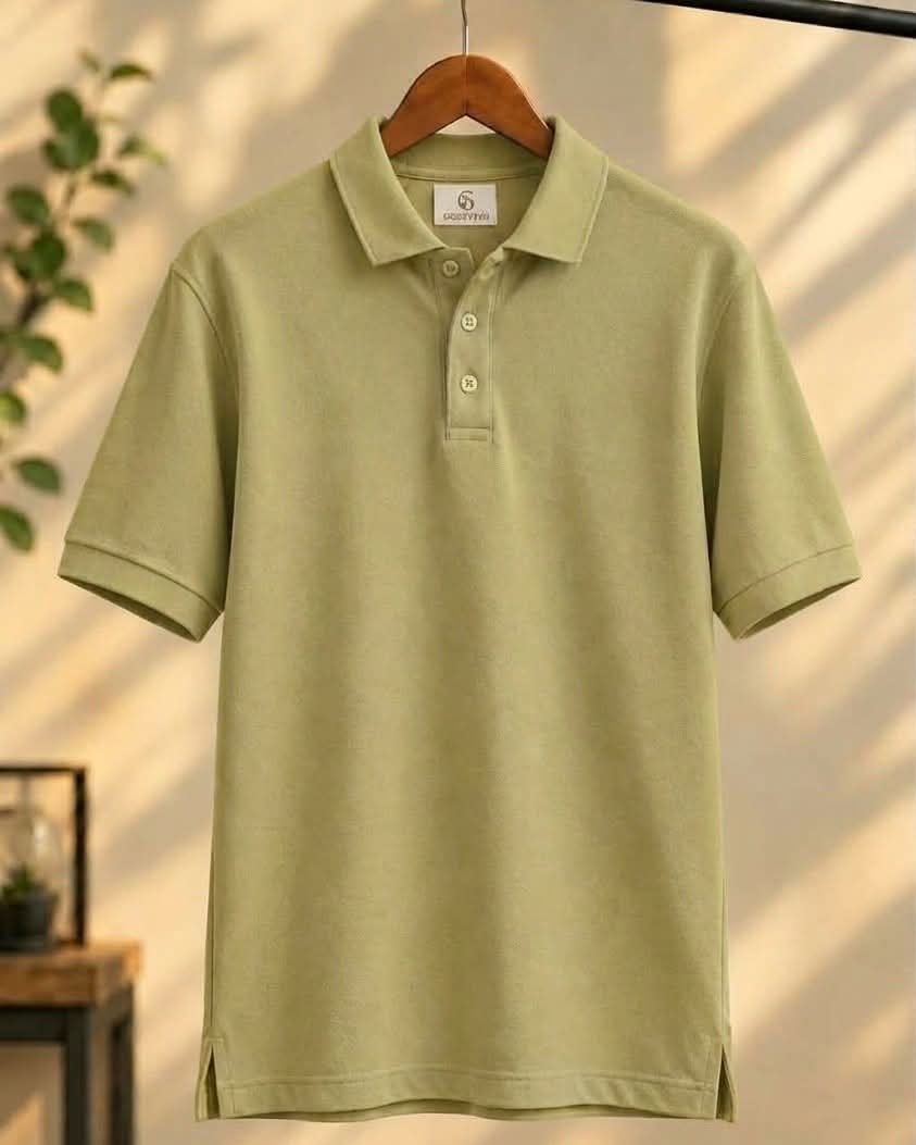 Signature Pistachio Green Piqué Polo