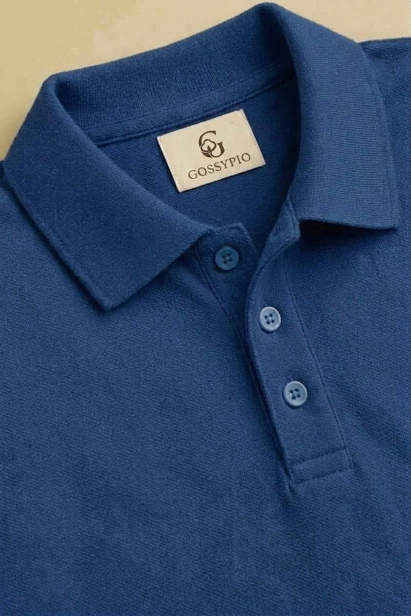 Signature Steel Blue Piqué Polo image 2
