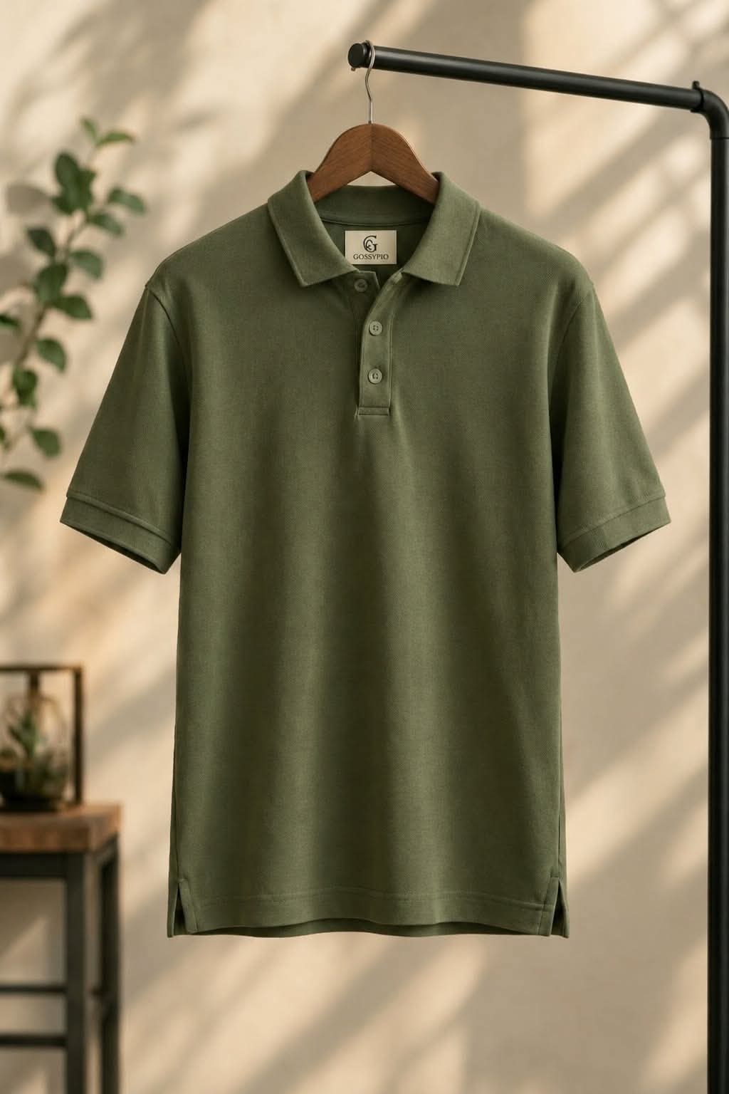 Signature Olive Green Piqué Polo