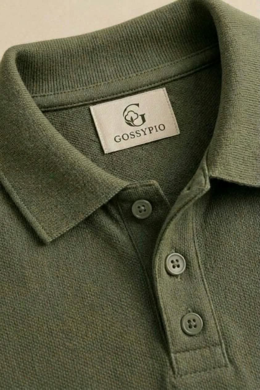 Signature Olive Green Piqué Polo image 2