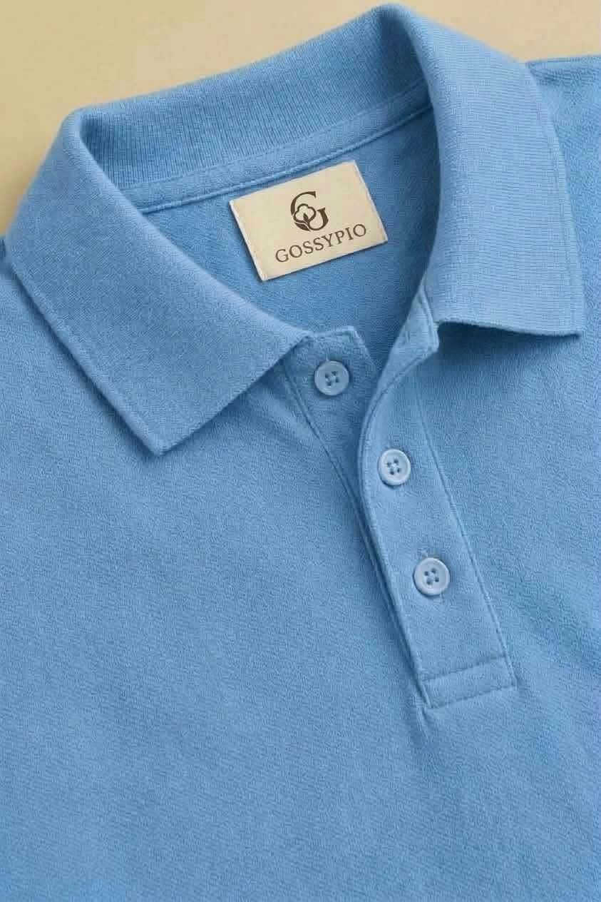 Signature Sky Blue Piqué Polo image 2