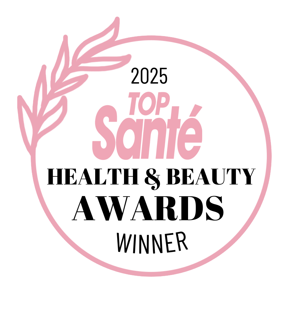 Top Santé Health Awards 2025 winner badge for Best Natural Deodorant, won by the Ocean and Coconut Spray