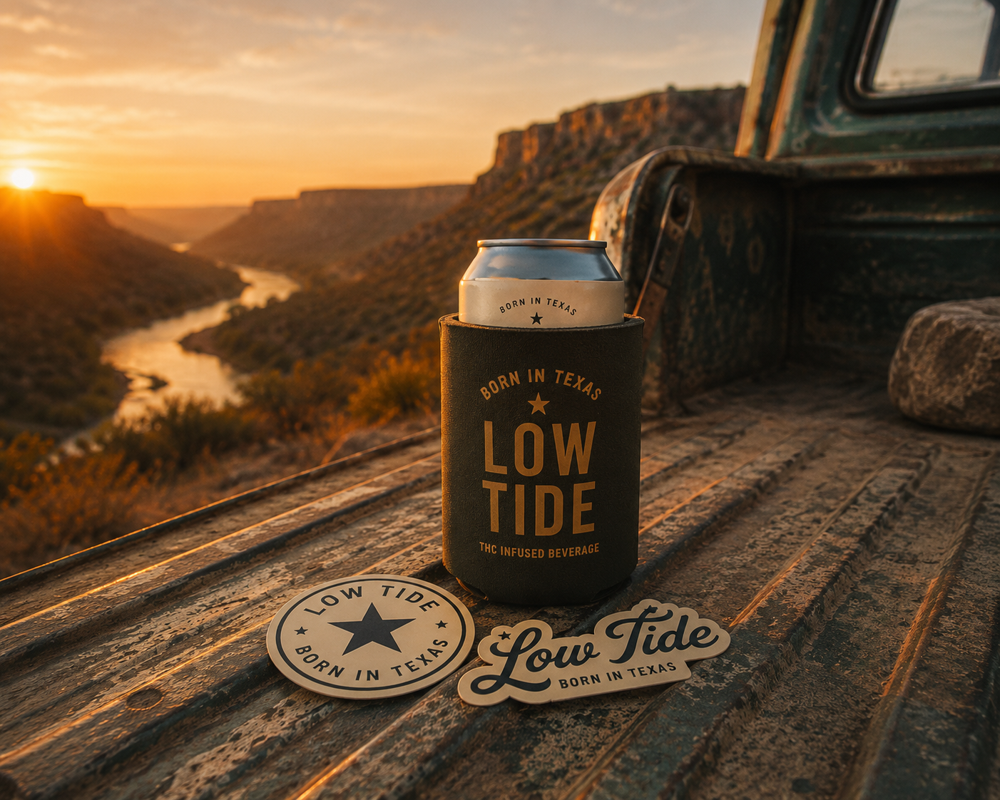 Koozie and Stickers