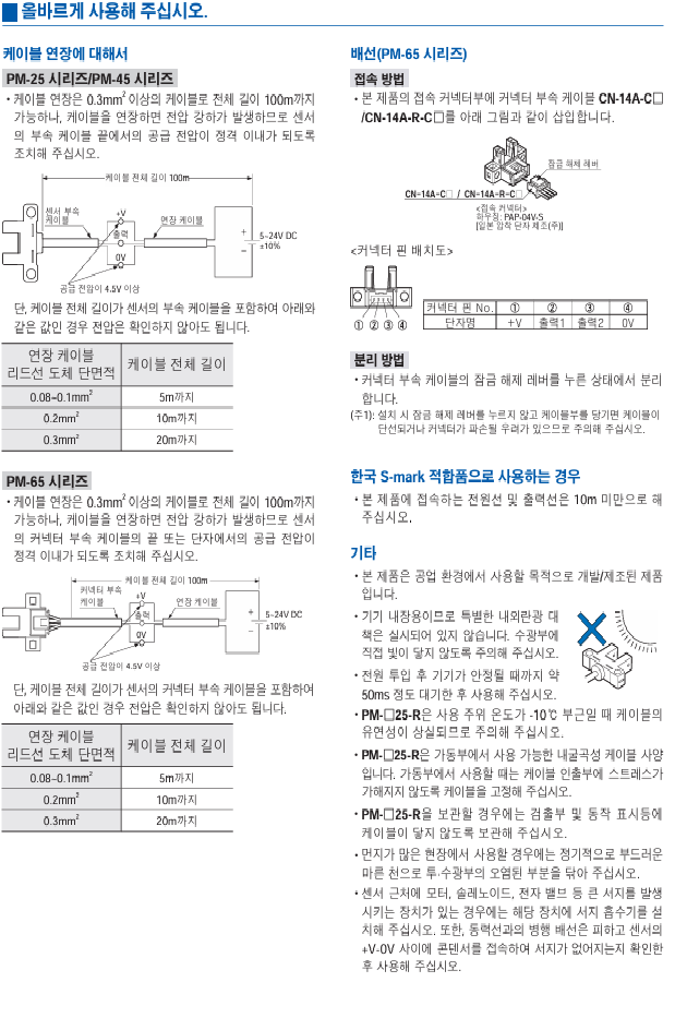파나소닉 PM-L65 데이터시트 5