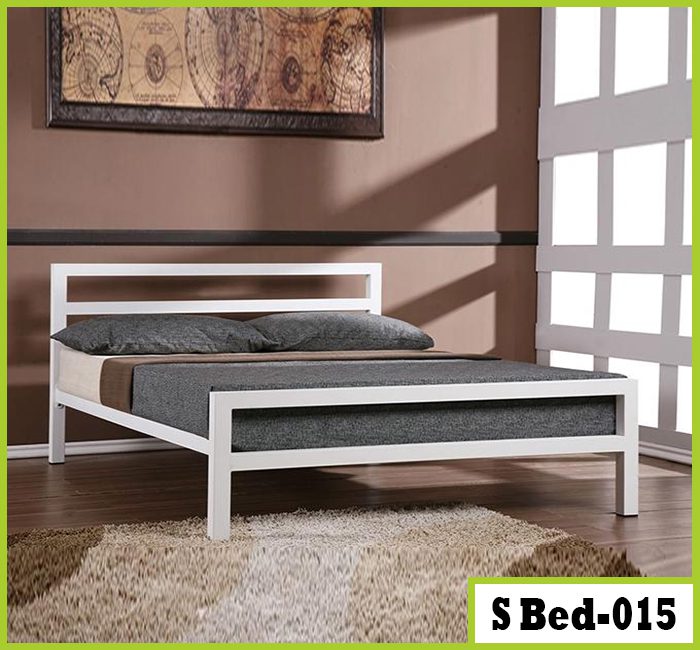 Simple Design Double Steel Bed For Bedroom/PFB124