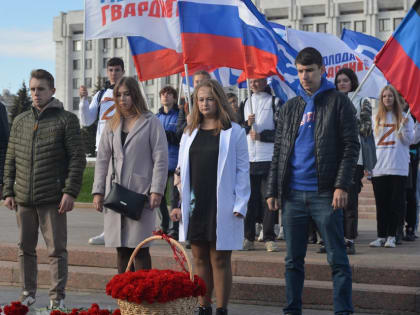 Молодогвардейцы Самарской области встретили День освобождения Донбасса совместно с участниками мотопробега «Донбасс – Кузбасс»
