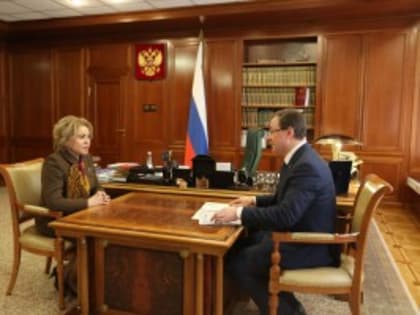 Дмитрий Азаров встретился с Председателем Совета Федерации Валентиной Матвиенко