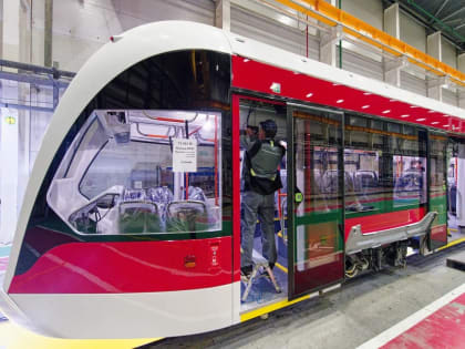 Три новых трехсекционных трамвая «Витязь М»  скоро прибудут в Самару