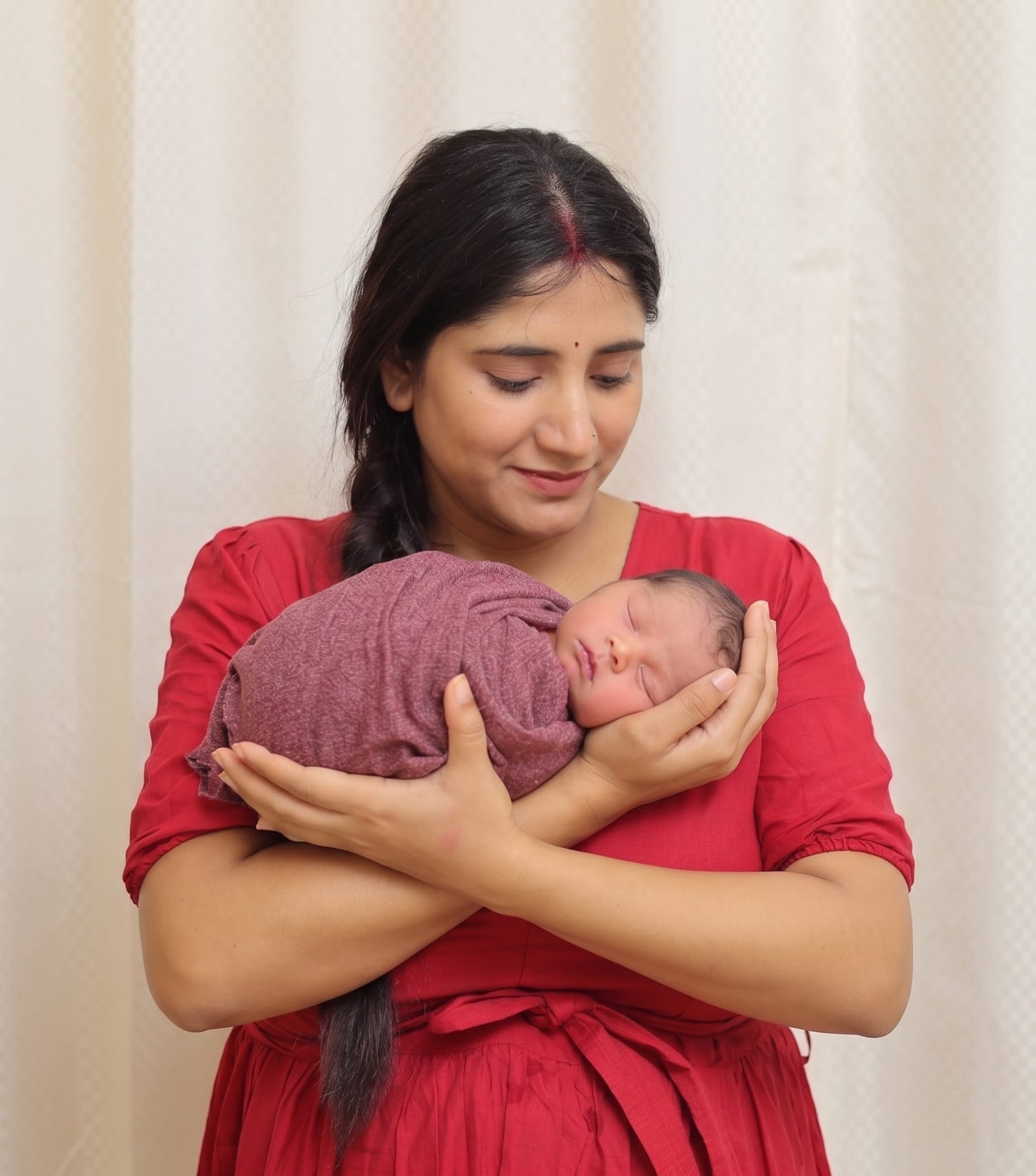 Shilpa with her son