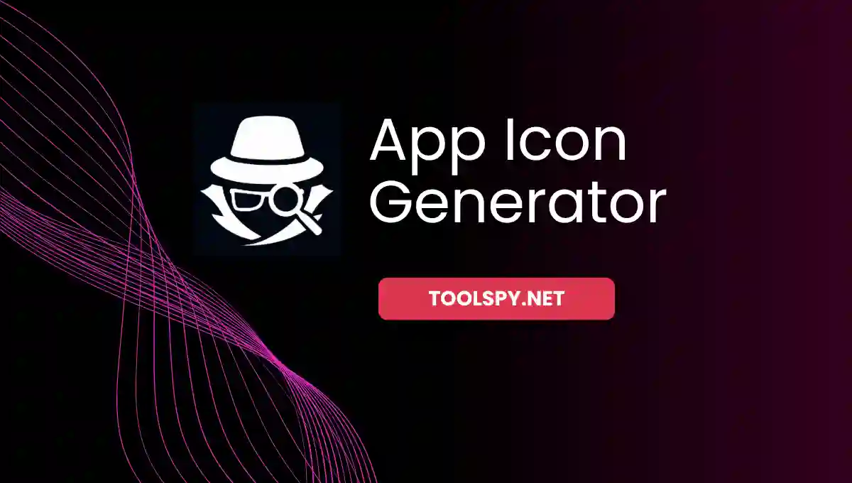 Toolspy Professional App Icon Generator - Multi-platform icon generation with complete privacy protection and fast processing