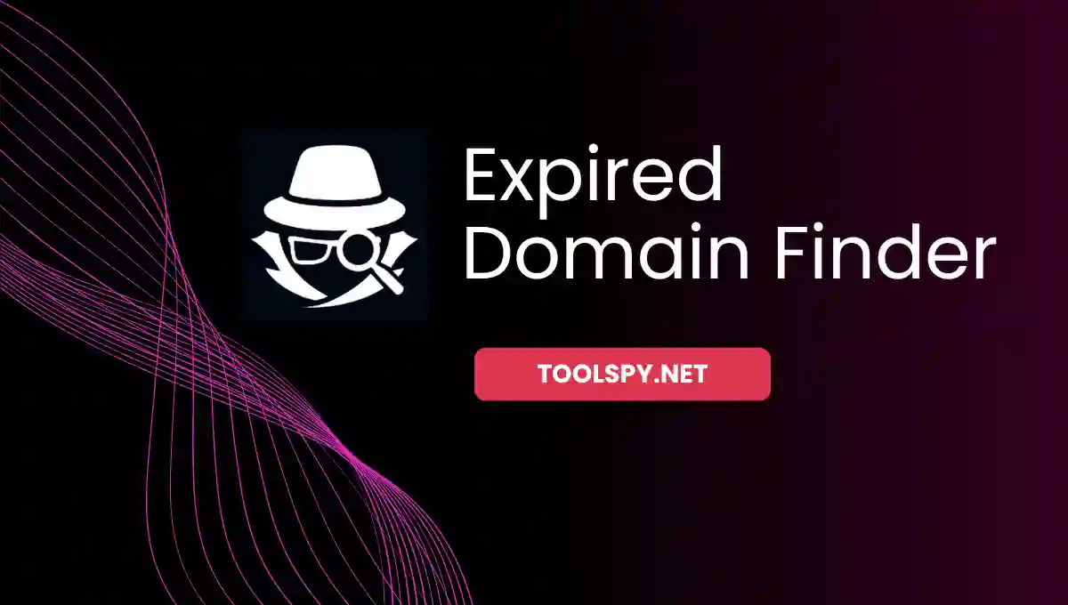 Toolspy Professional Expired Domain Finder - High-quality research with real-time data and privacy protection