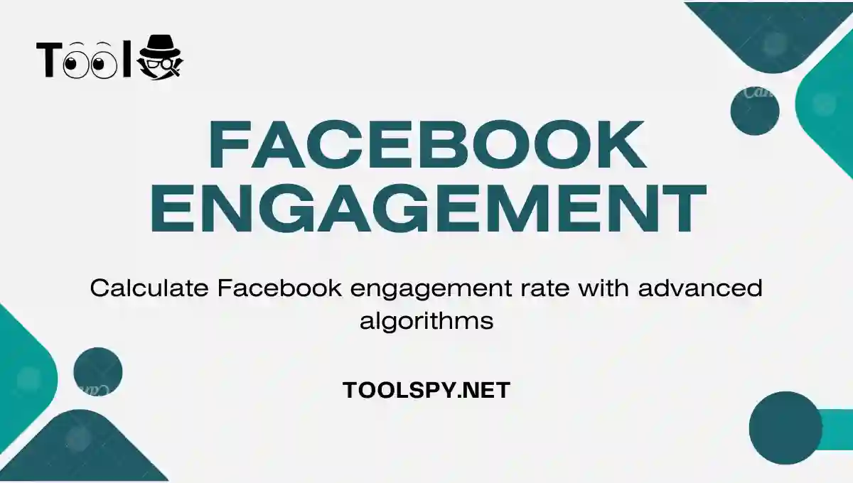 Toolspy Professional Facebook Engagement Calculator - High-quality calculations with advanced algorithms and privacy protection