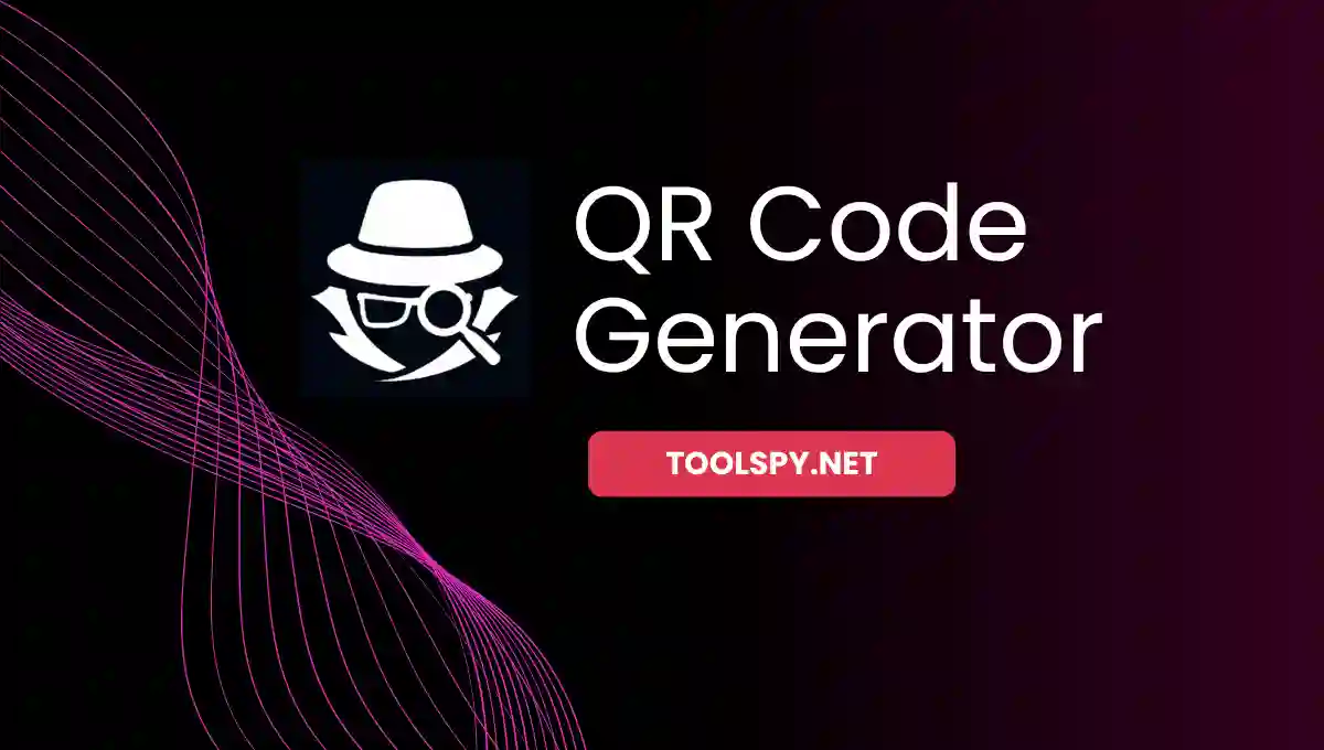 Toolspy Professional QR Code Generator - High-quality generation with all types and privacy protection