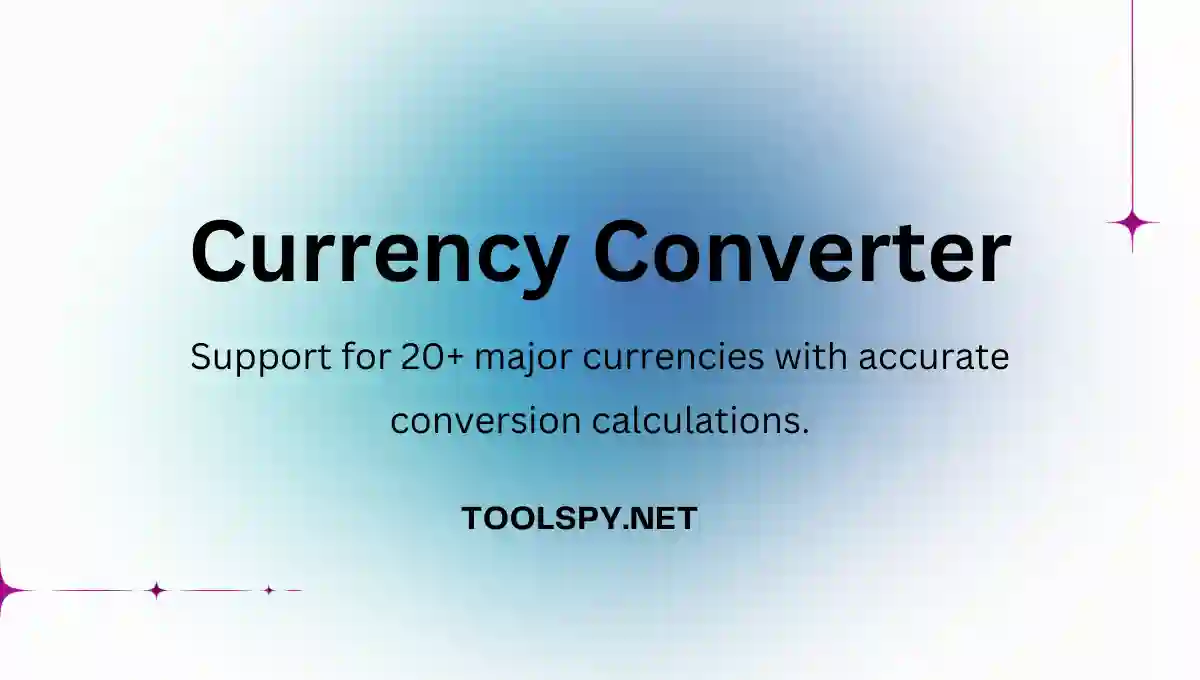 Toolspy Professional Currency Converter - High-quality conversions with real-time rates and privacy protection