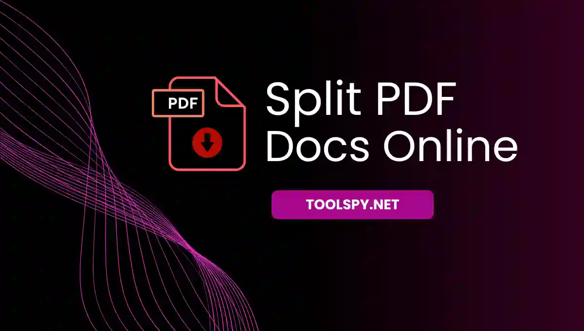 Toolspy Professional PDF Splitter - Multiple splitting methods with quality preservation and privacy protection